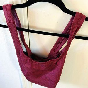 Athleta Ultimate Ease size large Sports bra Maroon